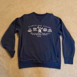 Disneyland Stitch Sweatshirt, Blue, Size Medium